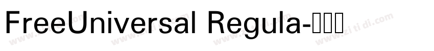 FreeUniversal Regula字体转换